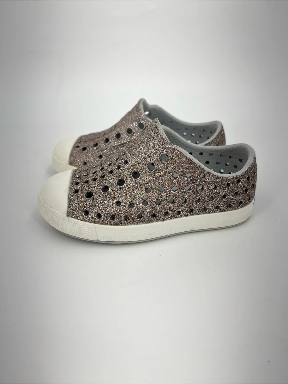 Native shoes Jefferson bling metal size 0811 toddler 6 gold bronze glitter